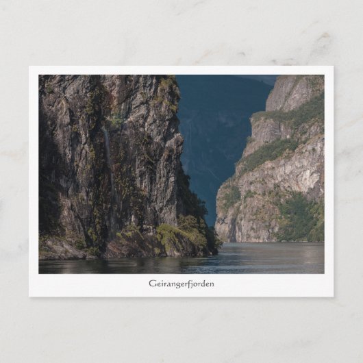 Geirangerfjord Postkarte (Vorderseite)