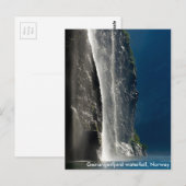 Geirangerfjord Wasserfall, Norwegen Postkarte (Vorne/Hinten)