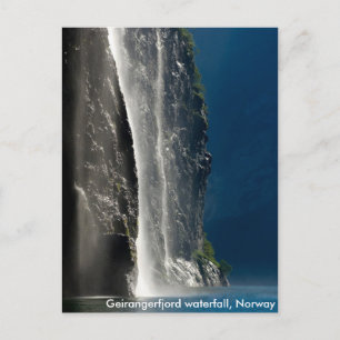 Geirangerfjord Wasserfall, Norwegen Postkarte
