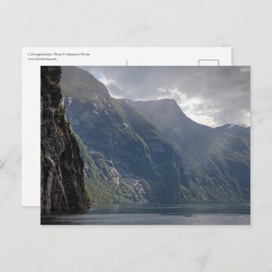 Geirangerfjorden Norwegen Postkarte (Vorne/Hinten)