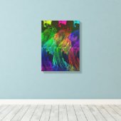 Geisha Abstrakte japanische Wall Art Leinwanddruck (Insitu (Holzboden))