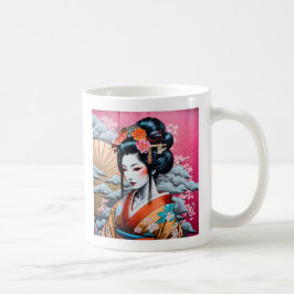 Geisha and Sakura: Japanese-Inspired Art Kaffeetasse