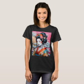 Geisha and Sakura: Japanese-Inspired Art T-Shirt (Vorne ganz)