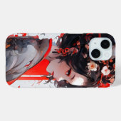 Geisha Anime Woman Case-Mate iPhone Hülle (Rückseite (Horizontal))