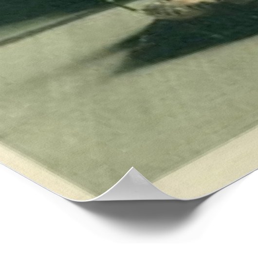 Geisha Arrange Iris Blume Poster Print (Ecke)