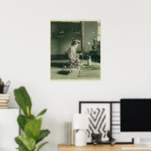 Geisha Arrange Iris Blume Poster Print (Heimbüro)