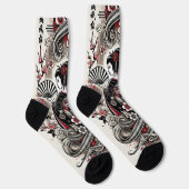 Geisha Art Crew Socks Socken (Rechts)