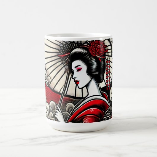Geisha Art Keramik Tasse (Mittel)