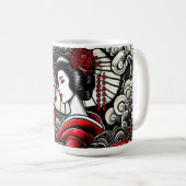 Geisha Art Keramik Tasse (VorderseiteRechts)