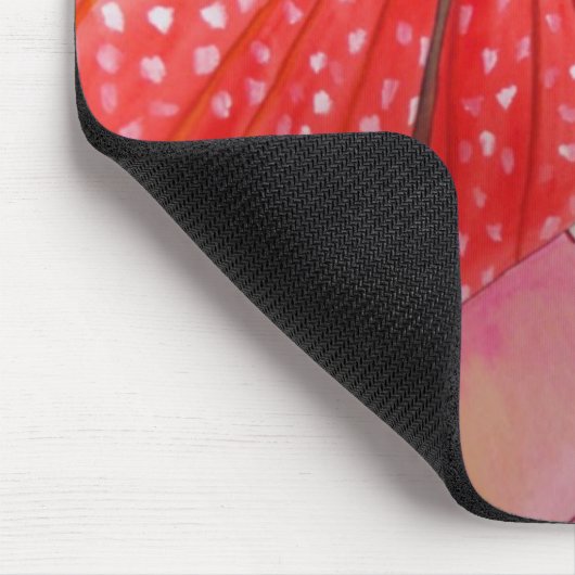 Geisha Art mit Rotem Regenschirm Mousepad (Ecke)