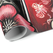 Geisha Art Wrapping Paper - Elegante Geschenkwrap Geschenkpapier (Rolleneckpunkt)