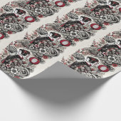 Geisha Art Wrapping Paper Geschenkpapier (Ecke)