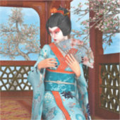 Geisha Aufkleber (Vorderseite)