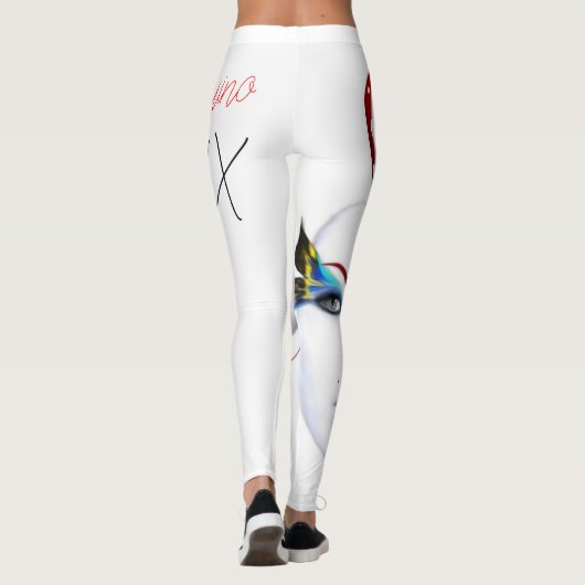 Geisha Avatar Leggings (Rückseite)