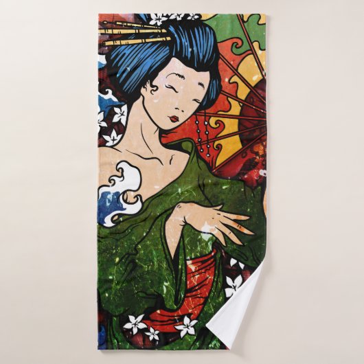 Geisha Badehandtuch (Badehandtuch)