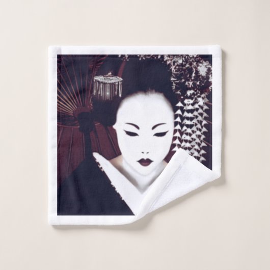 Geisha Badhandtuch Set (Waschlappen)