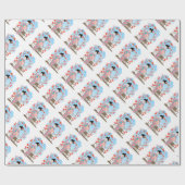 Geisha bei Sakura Geschenkpapier (Flach)
