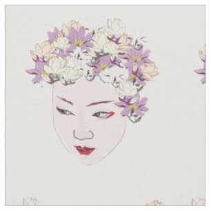 Geisha Blumen Stoff
