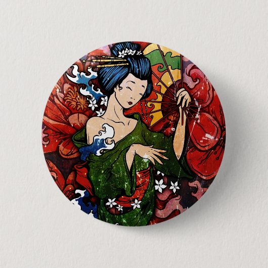 Geisha Button (Vorderseite)