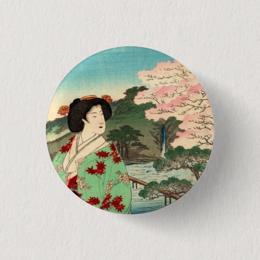 Geisha Button (Vorderseite)