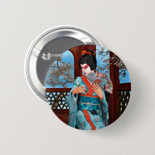 Geisha Button (Vorne & Hinten)