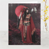 Geisha© Card Karte (Gelbe Blume)