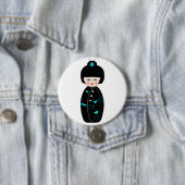Geisha-Cartoon-Button Button (Beispiel)