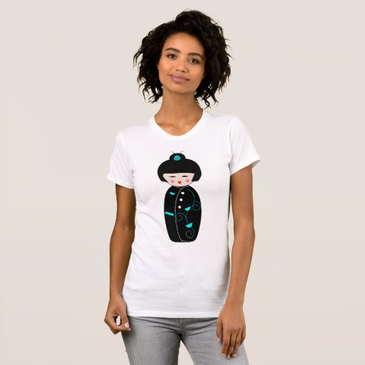 Geisha Cartoon Womens T - Shirt (Vorne ganz)