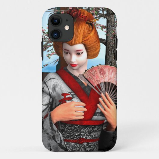 Geisha Case-Mate iPhone Hülle (Rückseite)
