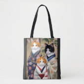 Geisha Cats Tasche (Vorderseite)