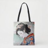 Geisha Colorful Ukiyo-e Tasche (Vorderseite)