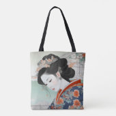 Geisha Colorful Ukiyo-e Tasche (Rückseite)