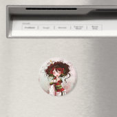 Geisha Coquelicot Magnet (In Situ (Geschirrspüler))