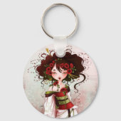 Geisha Coquelicot Schlüsselanhänger (Vorderseite)