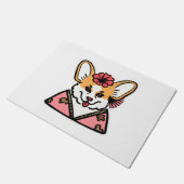 Geisha Corgi Dog Lover Welsh Fußmatte (Schrägansicht)
