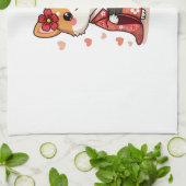 Geisha Corgi Dog Lover Welsh Geschirrtuch (Gefaltet)