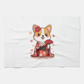 Geisha Corgi Dog Lover Welsh Geschirrtuch (Horizontal)