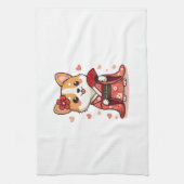 Geisha Corgi Dog Lover Welsh Geschirrtuch (Vertikal)