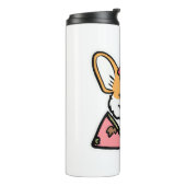 Geisha Corgi Dog Lover Welsh Thermosbecher (Nach links gedreht)