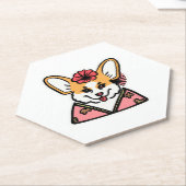 Geisha Corgi Dog Lover Welsh Untersetzer (angewinkelt)