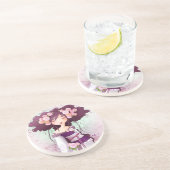 Geisha Dahlia Getränkeuntersetzer (Seite)