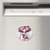 Geisha Dahlia Magnet (In Situ (Geschirrspüler))