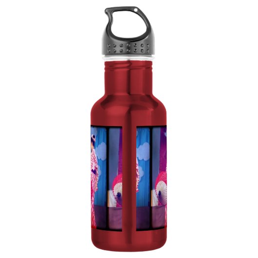 Geisha Dance Edelstahlflasche (Rückseite)