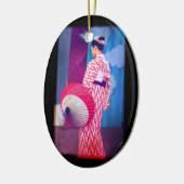 Geisha Dance Keramikornament (Links)