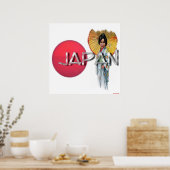 Geisha-Druck Poster (Küche)