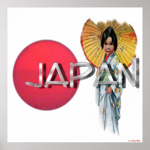 Geisha-Druck Poster
