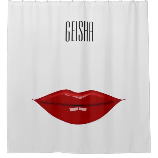 Geisha-Duschvorhang Duschvorhang (Vorderseite)