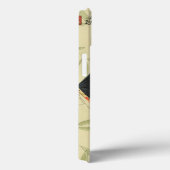 Geisha-Fan mit Blätter und Blumendruck Case-Mate iPhone Hülle (Rückseite / Rechts)