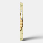 Geisha-Fan mit Blätter und Blumendruck Case-Mate iPhone Hülle (Rückseite / Links)