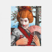 Geisha Fleecedecke (Vorderseite)
